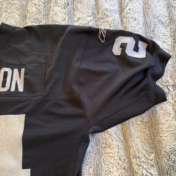 Vintage Reebok NFL C. Woodson #24 Raiders Black Mesh Jersey Size 54 - Picture 2 of 8